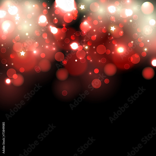Red bokeh background