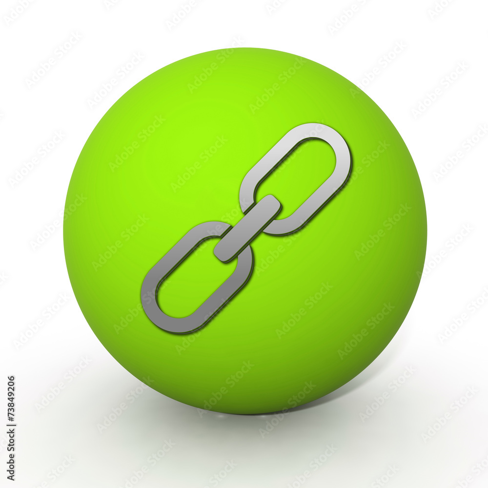 Link circular icon on white background Link circular icon on white background