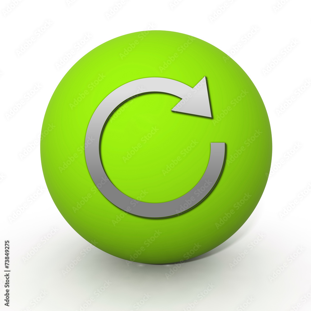 Arrow circular icon on white background Arrow circular icon on white background