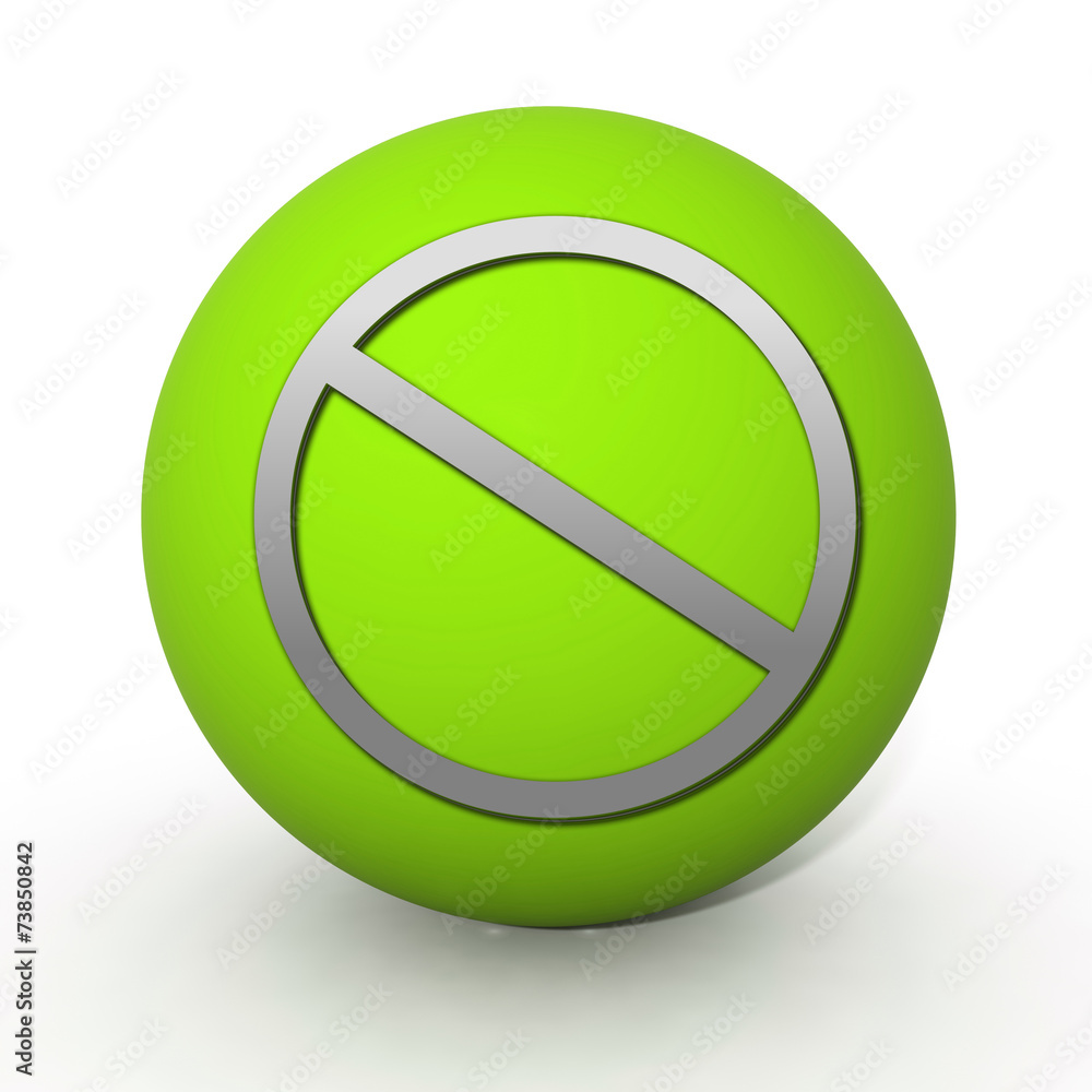 Ban circular icon on white background Ban circular icon on white background