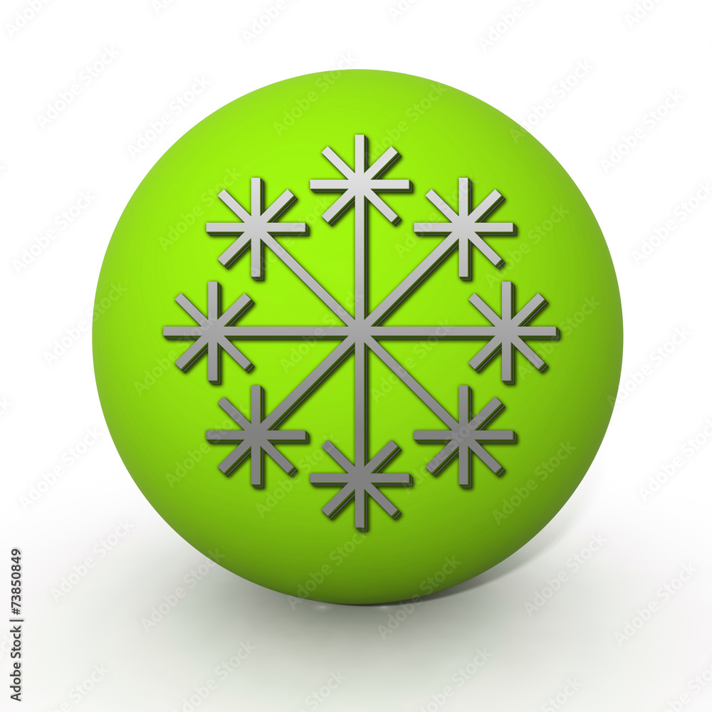 Snow circular icon on white background Snow circular icon on white background