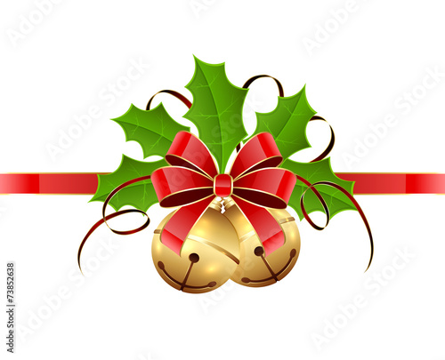 Christmas bells and bow
