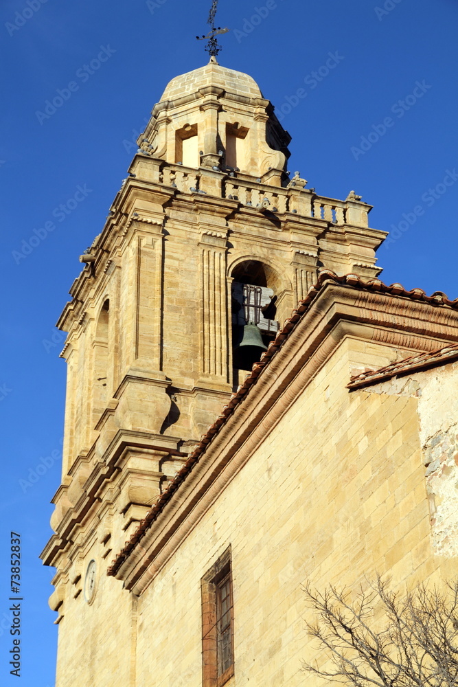 Parish church, Mirambel village, Teruel, Aragon, Spain