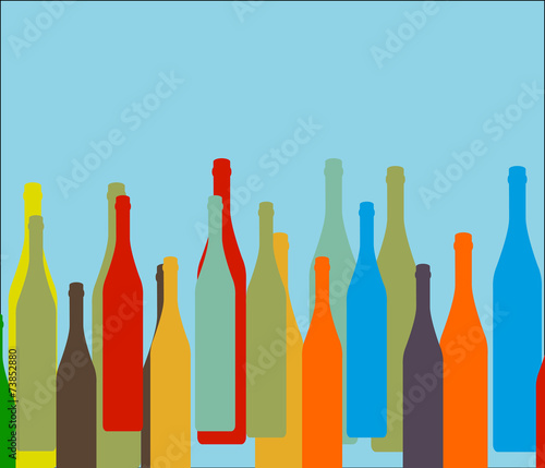 bottle on background