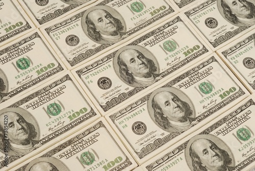 Obraz na płótnie money background from dollars usa w salonie
