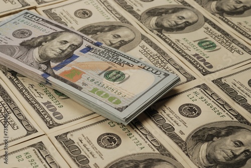 Obraz na płótnie money background from dollars usa w salonie