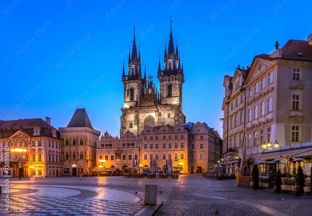 Church of Our Lady of Tyn, Prague-before sunrise