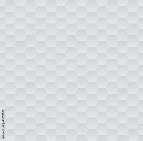 Fototapeta Naklejka Na Ścianę i Meble -  Abstract white and grey geometric hexagons seamless pattern