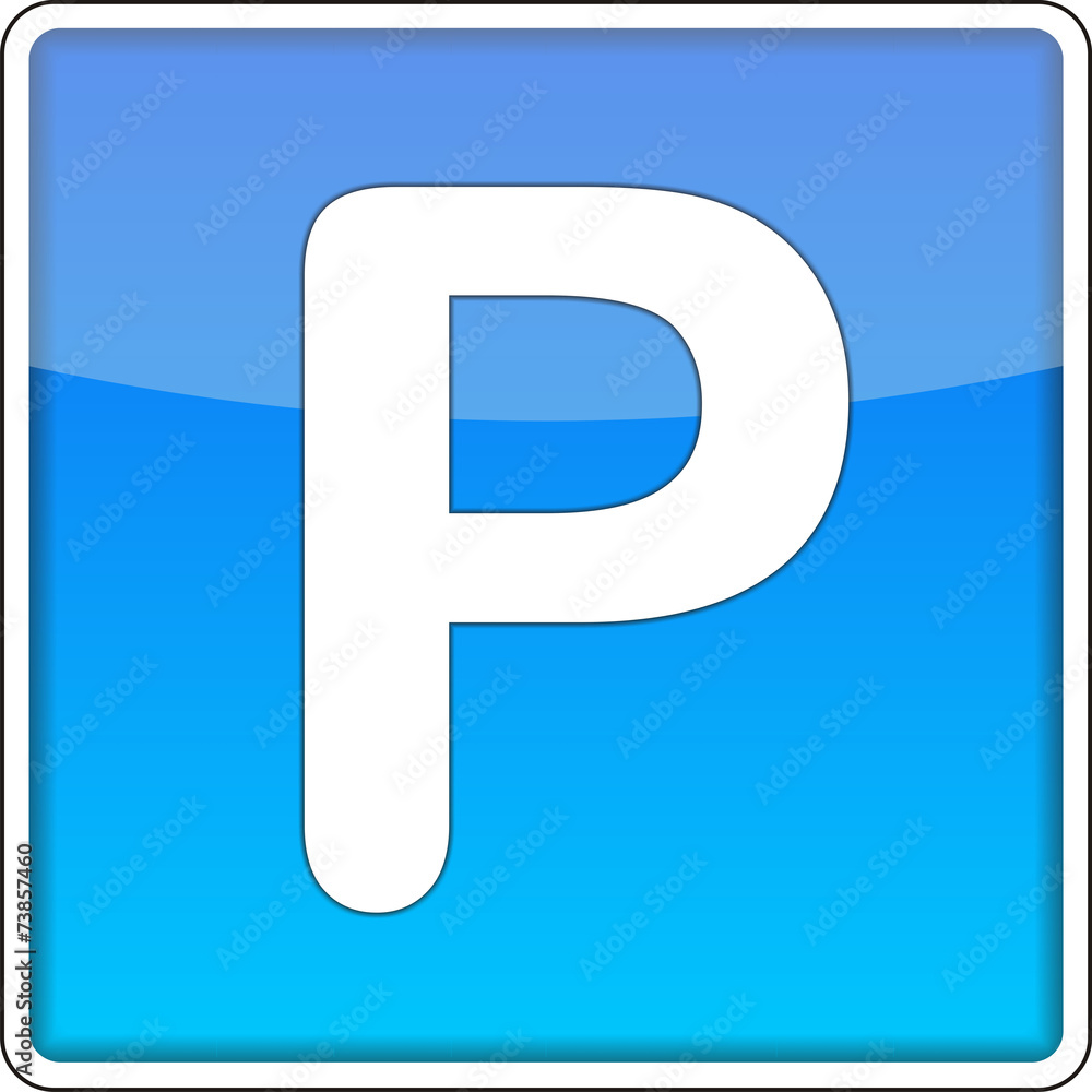 Parkplatzschild, 3D