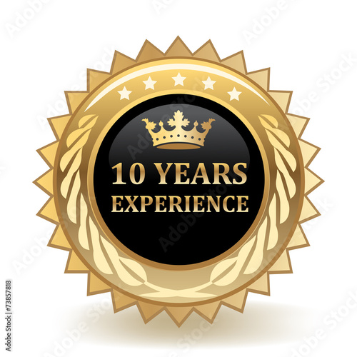 Ten Years Experience Badge
