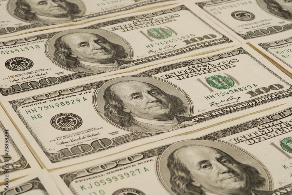 Dollar bank note money background