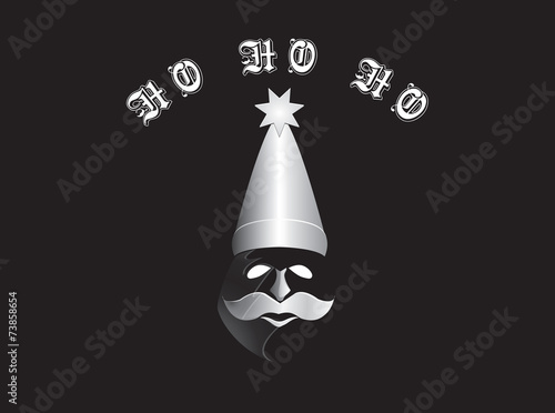 santa in phantom mask and hat