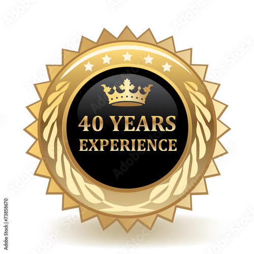 Forty Years Experience Badge