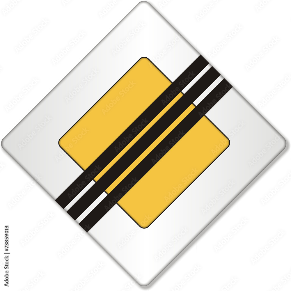 Ende der Vorfahrtsstraße Ende der Vorfahrtsstraße