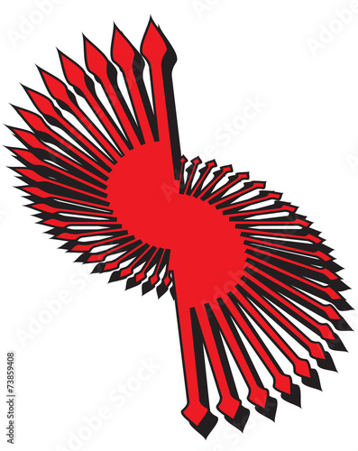 Clock Hands Abstract