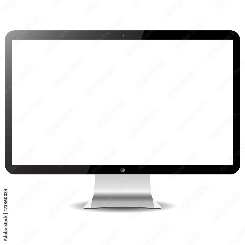 Computer display isolated on white Computer display isolated on white