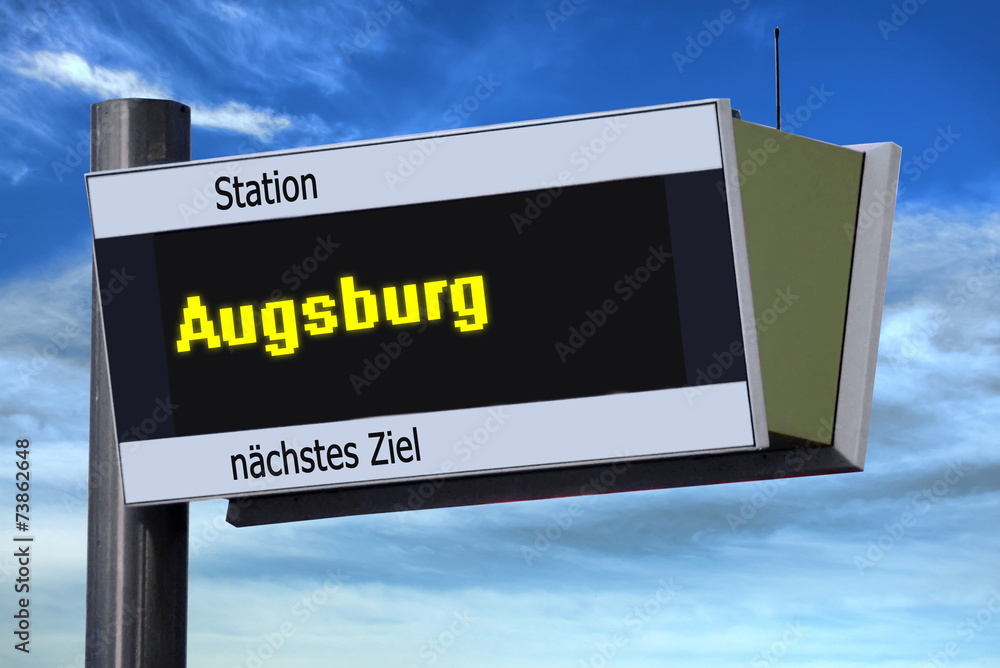 Anzeigetafel 6 - Augsburg