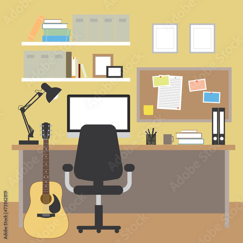 workplace office desk