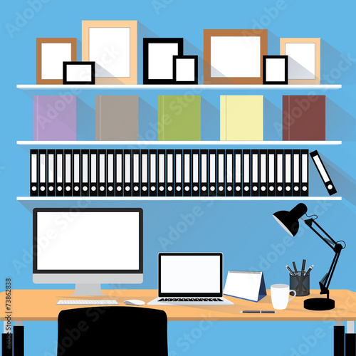 workplace office desk