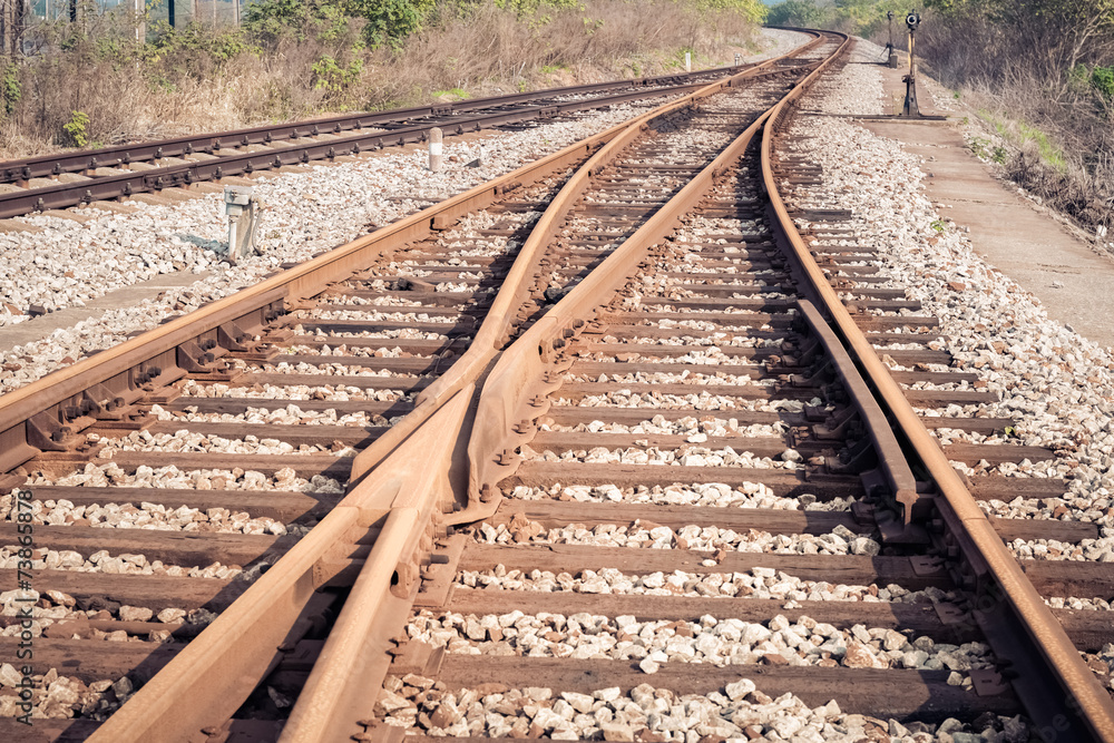 Fototapeta premium railway crossing