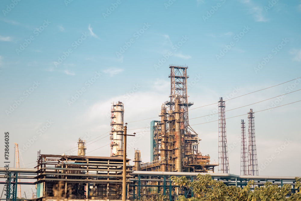 Obraz premium chemical plant equipment