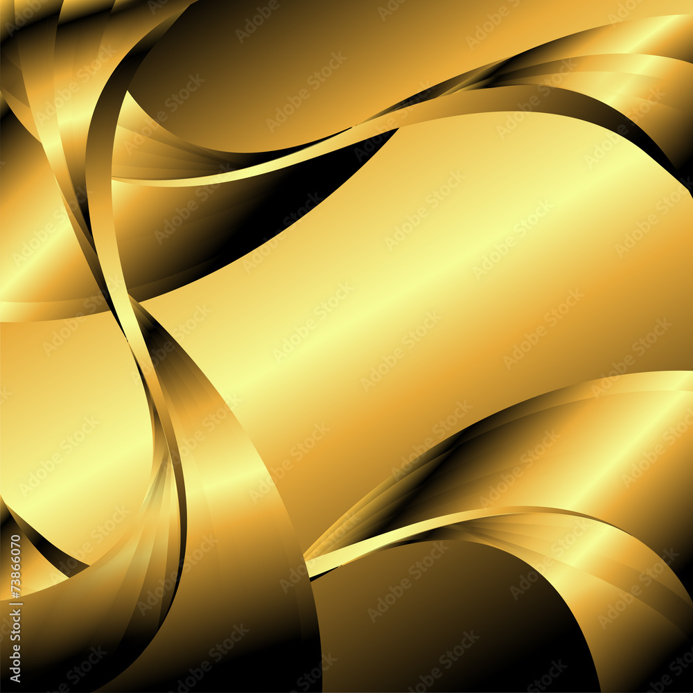 Fototapeta premium Abstract wavy golden backgrounds