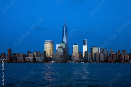 Manhattan Skyline from Jersey at twilight, New York City © f11photo