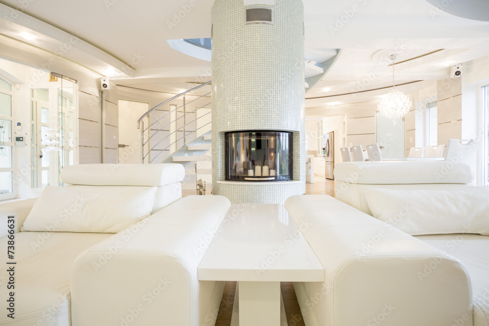 Lounge with fireplace Lounge with fireplace