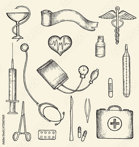 Set of medical supplies