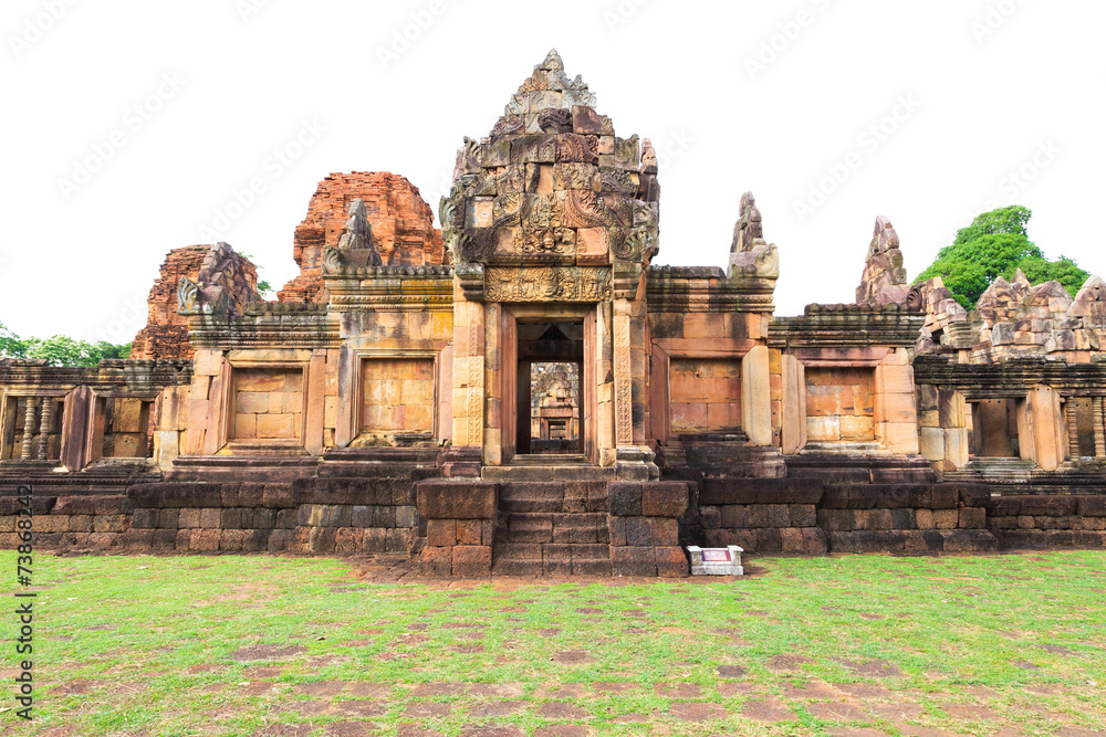 Fototapeta premium Ancient Stone Castle in North East of Thailand