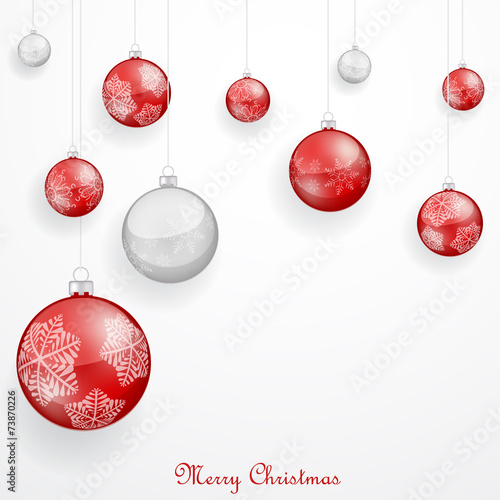 Red Christmas ornaments