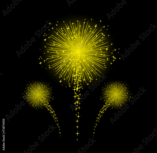 Firework for happy new year design