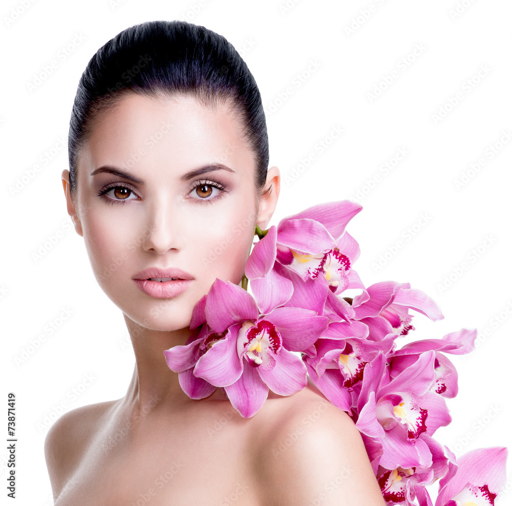 Beautiful young pretty woman with healthy skin. Beautiful young pretty woman with healthy skin.