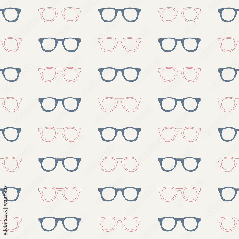 seamless glasses pattern