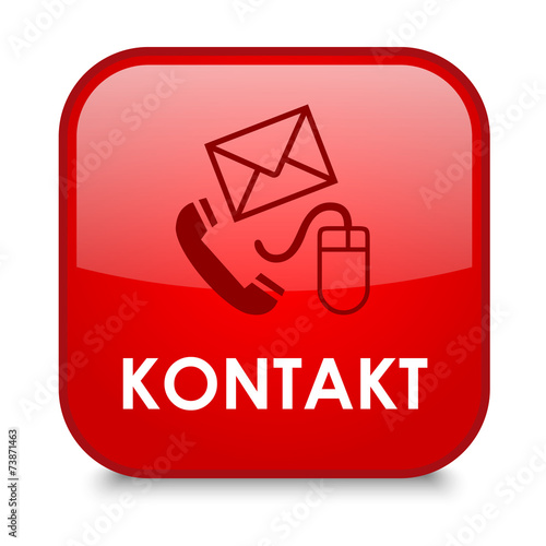 "KONTAKT" Button (Kundenservice Rufen Sie Uns Web Knopf Hotline)