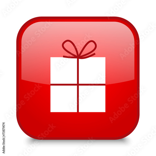 GIFT icon (button present Christmas x-mas special)
