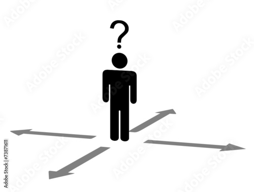 Mensch Suche Weg