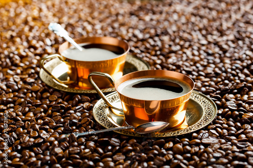 Black coffee in oriental style