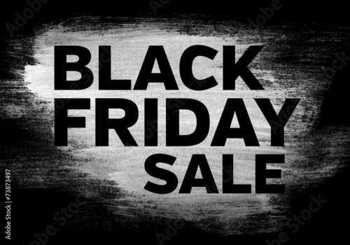 Black friday sale brushed banner