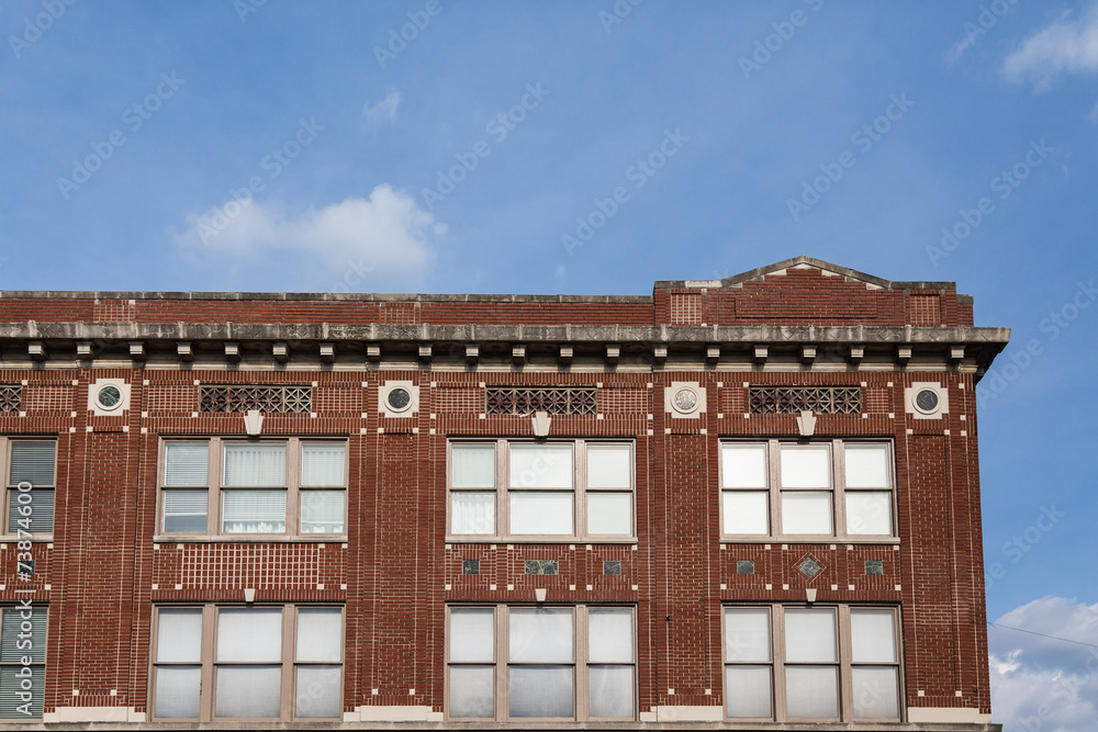 Detail Work on Old Brick Building Detail Work on Old Brick Building