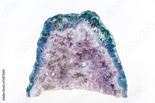 Amethyst geode crystals photo