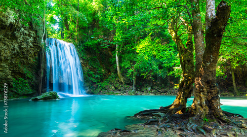 Beautiful waterfall in Thailand National Park © calcassa