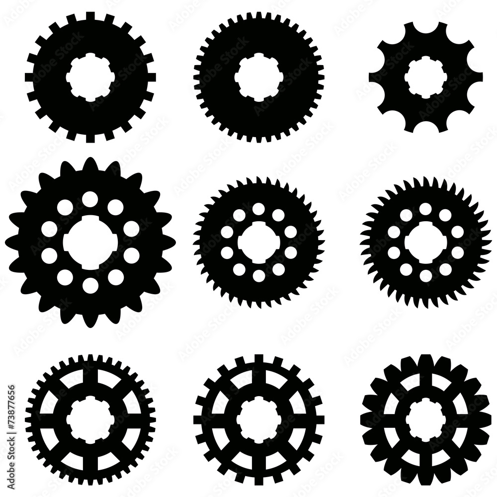 Vector image of gears. Vector image of gears.