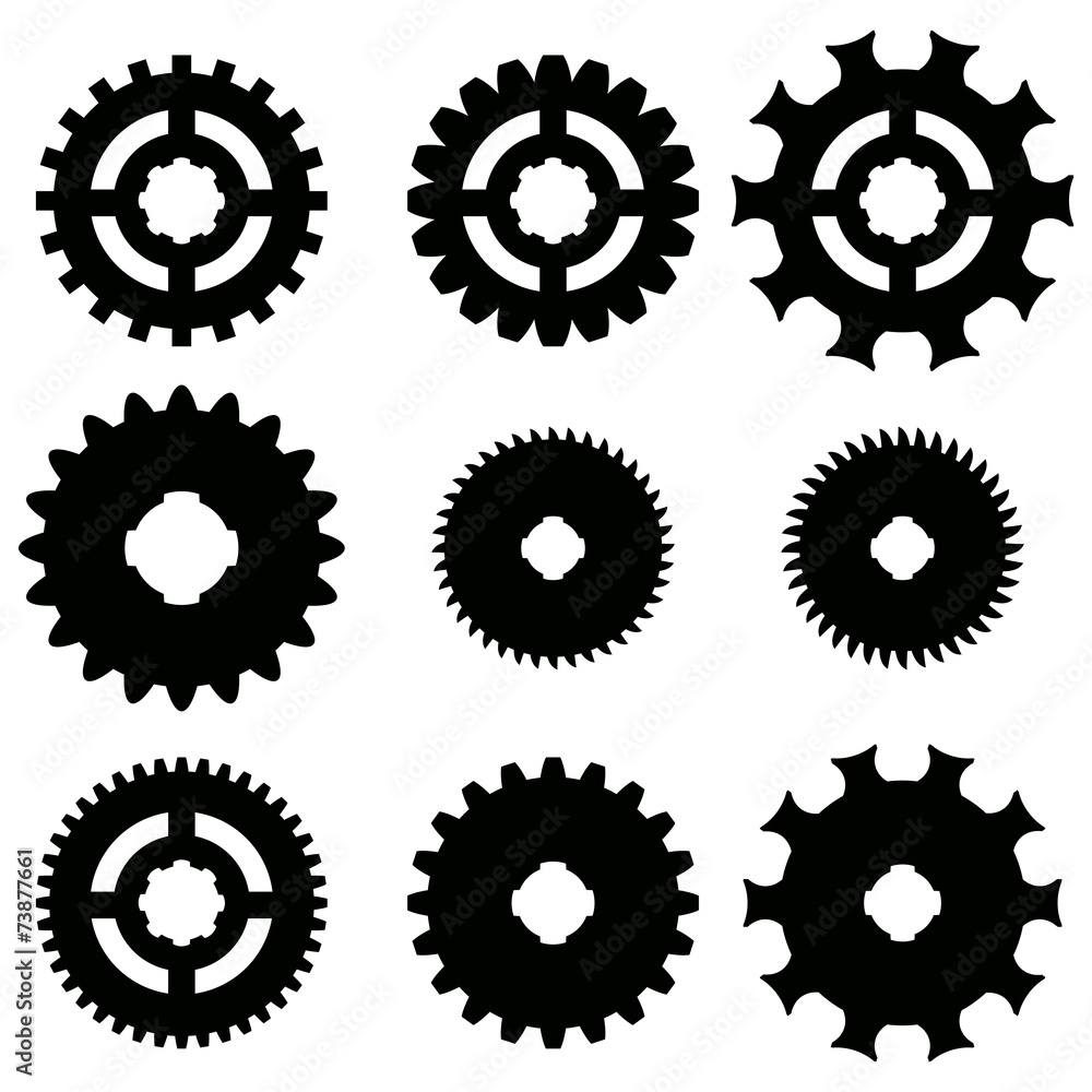 Vector image of gears. Vector image of gears.
