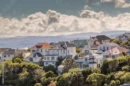 A city scape of Wellington, New Zealand