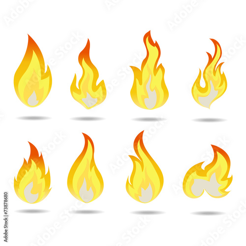 Obraz na płótnie fire vector w salonie