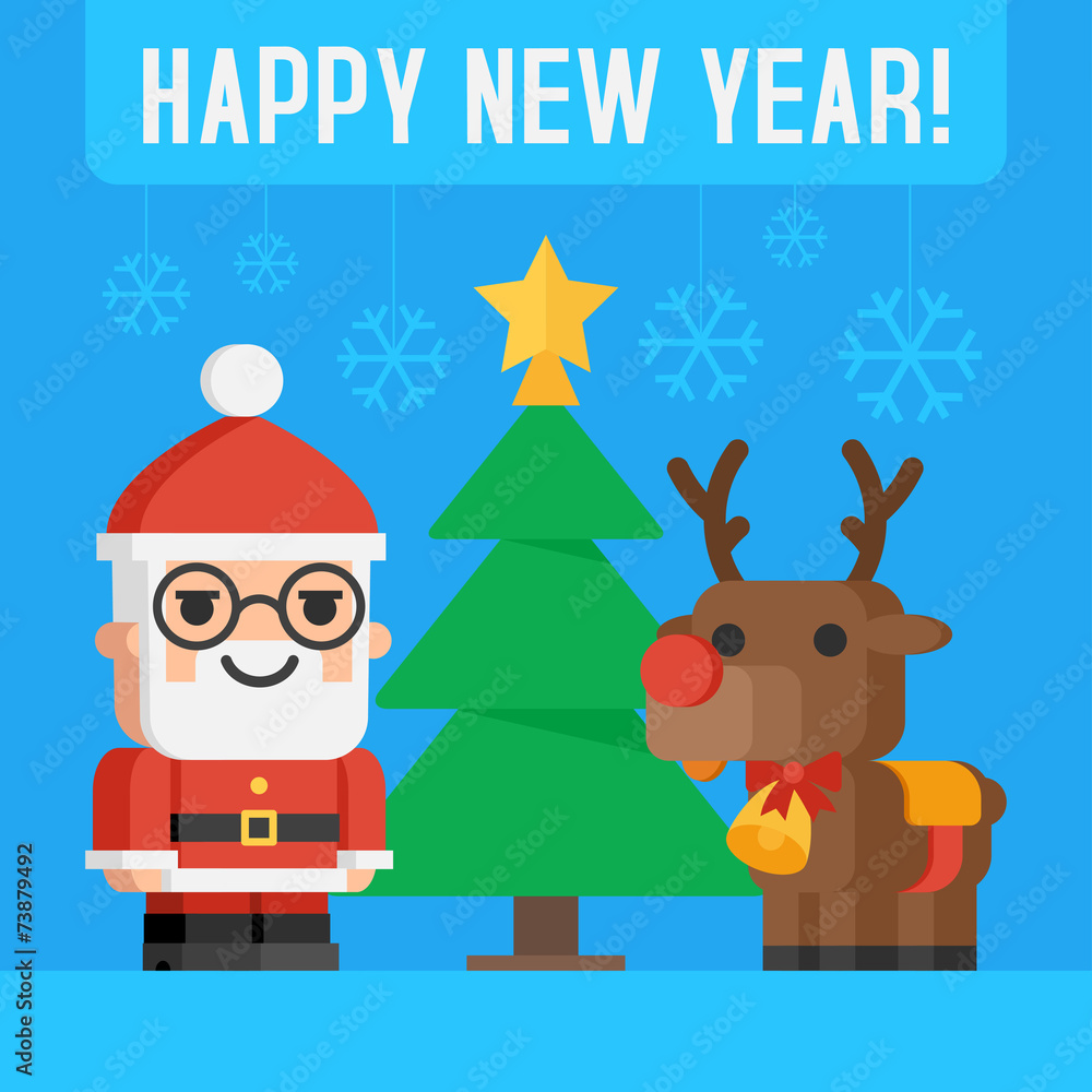 Santa Claus and reindeer Santa Claus and reindeer