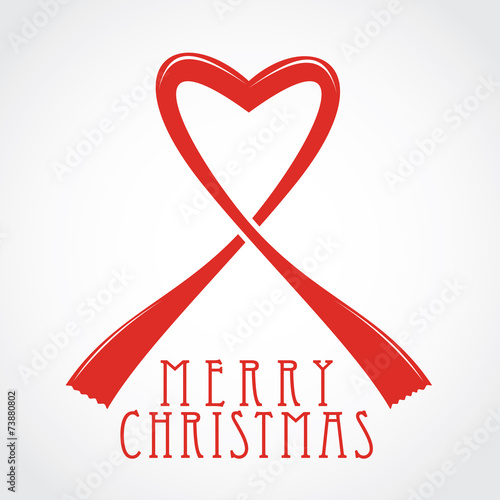 Merry Christmas with hearth symbol