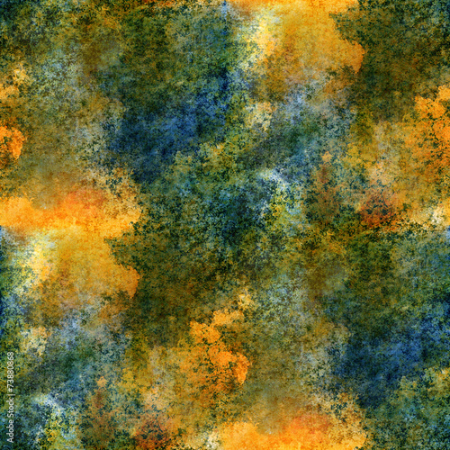 impressionism  artist blue  yellow  green  seamless  watercolor