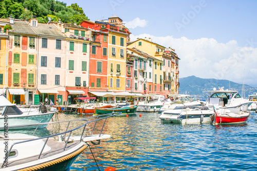 View of Portofino, Cinque Terre, Italy